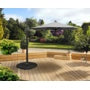 Pagoda 3m Deluxe Overhanging Parasol Grey