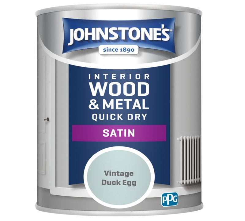 Johnstone's Quick Dry Satin 750ml Vintage Duck Egg