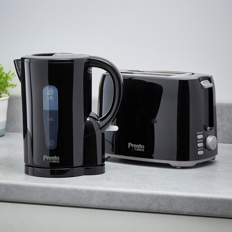 Tower Presto 1.7L Electric Kettle Black 2200w