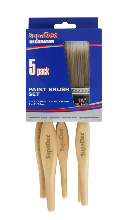 SupaDec Paint Brush Set Pack 5