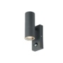 Zinc Leto 2 Light With PIR Anthracite