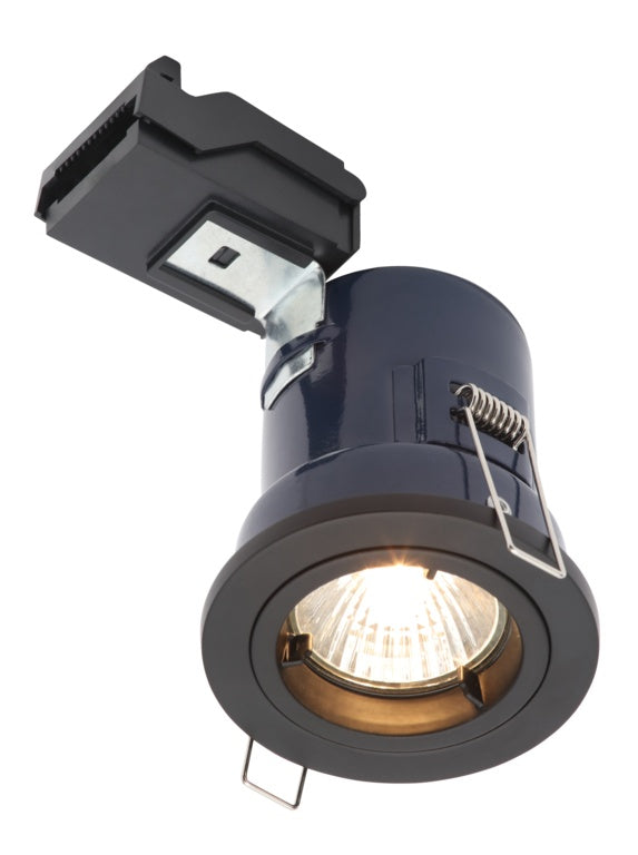 Electralite Fixed Fire Black Downlight