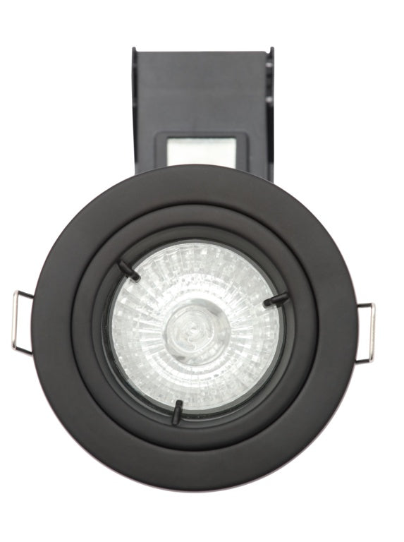 Electralite Fixed Fire Black Downlight