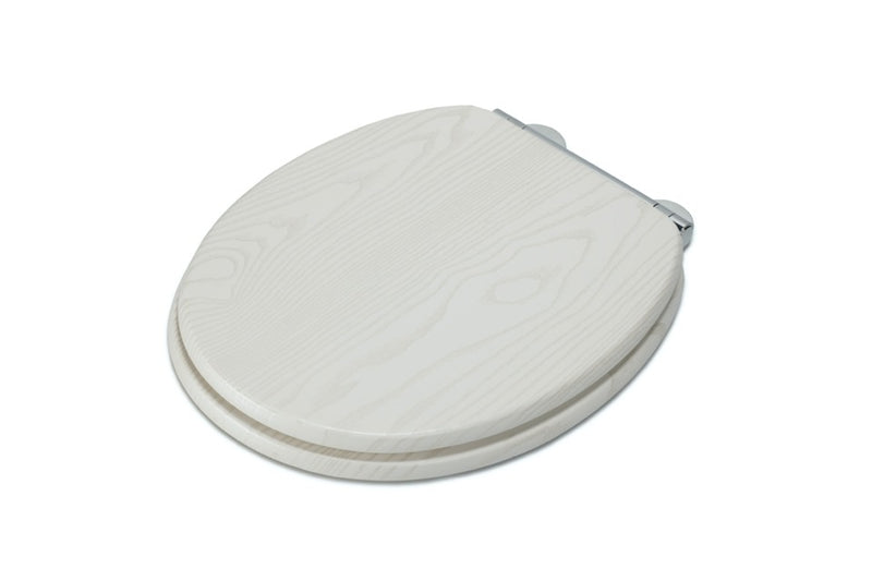 Croydex White Oak Flexi Fix Toilet Seat Soft Close Quick Release