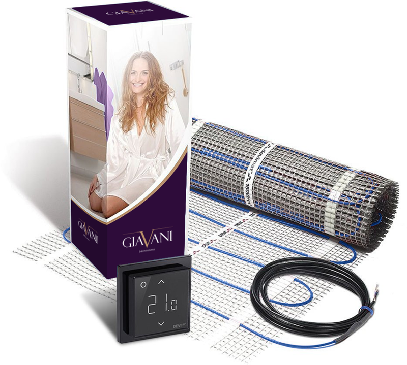 Giavani Underfloor Heating Mat 200W - 1.5M2