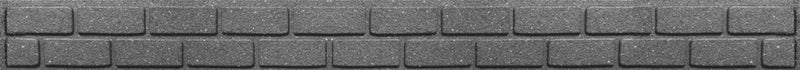 Primeur Ultra Curve Border Bricks 9cm Grey