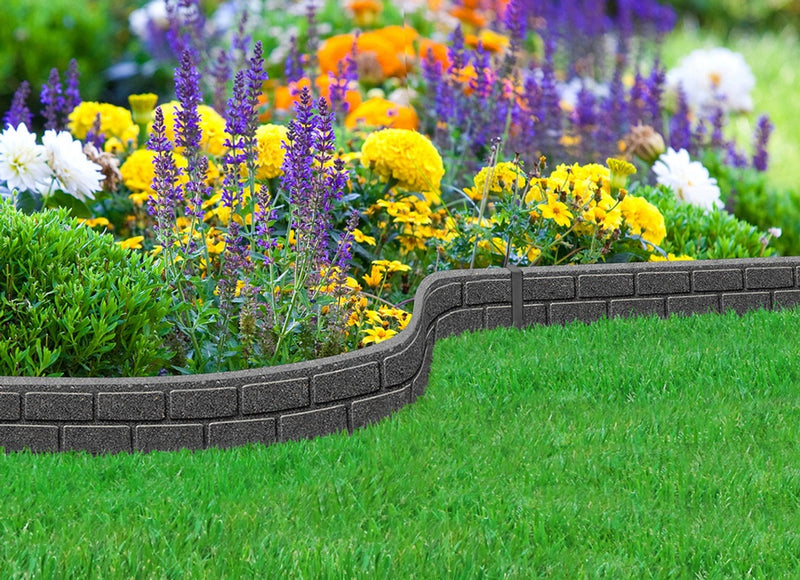 Primeur Ultra Curve Border Bricks 9cm Grey