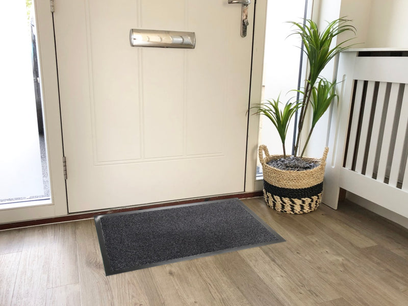 Groundsman Dirt Guard Cotton Barrier Doormat 50 x 80cm Anthracite