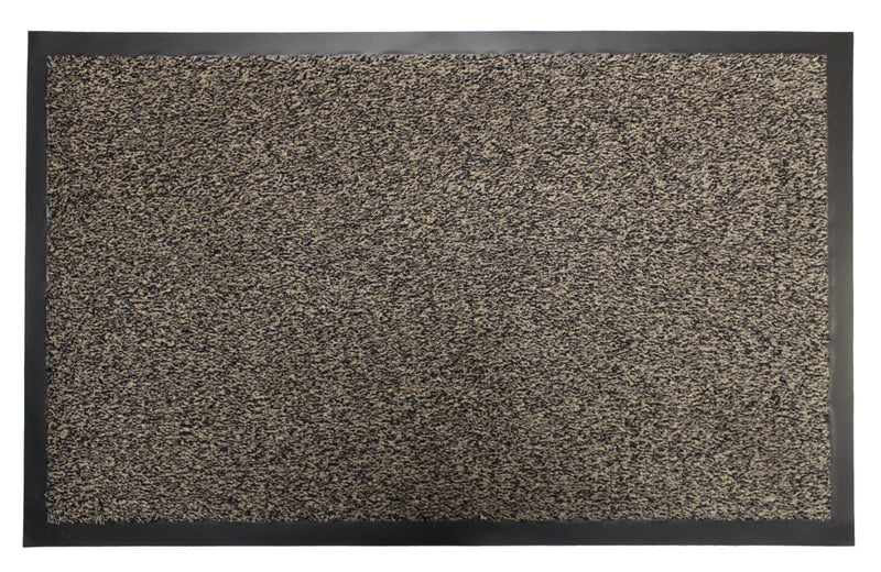 JVL Dirt Guard Cotton Barrier Doormat 50 x 75cm Dark Brown
