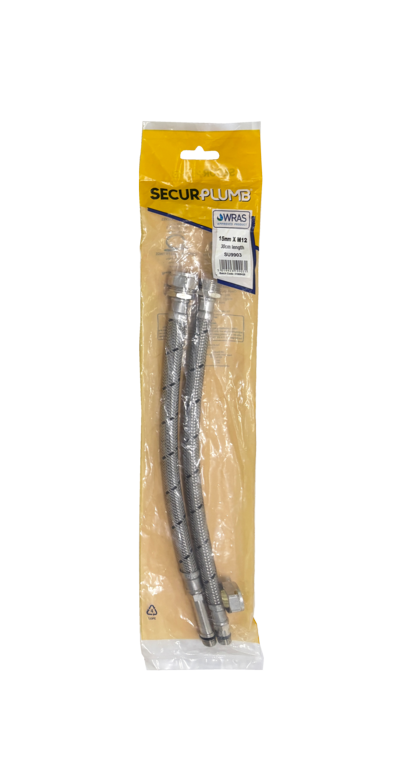 Securplumb Flexi Tap Connector Pack 2 300 x 15 x 12mm
