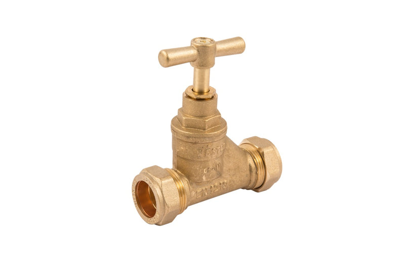 Securplumb WRAS Brass CXC Stopcock 15mm