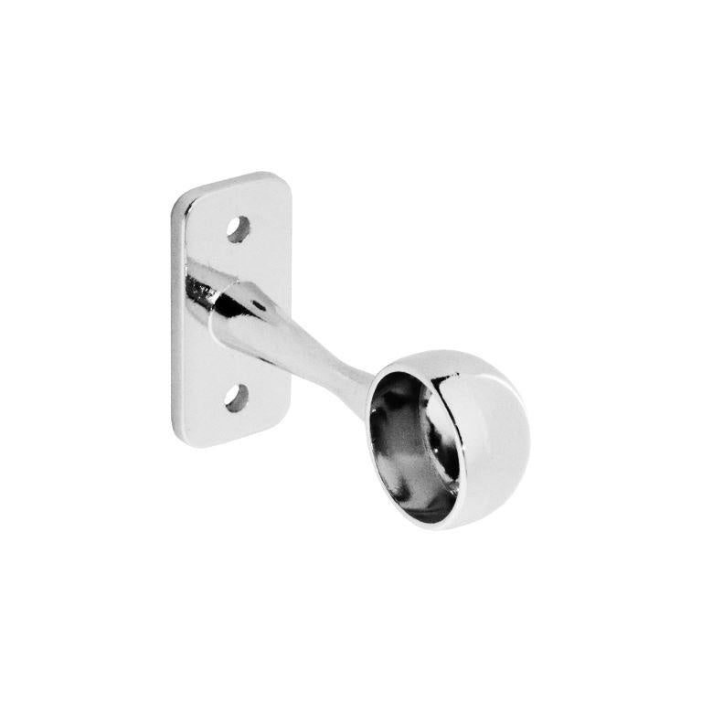 Securit Chrome Plated End Bracket 19mm Pack 2