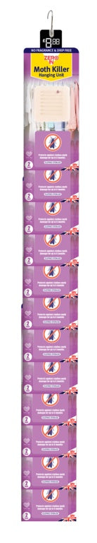 Zero In Moth Killer Hanging Units Pack 2 Clip 24