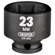 Draper Draper Hi-TORQ Impact Socket, 3/8" Sq. Dr., 23mm Draper - Town Tools