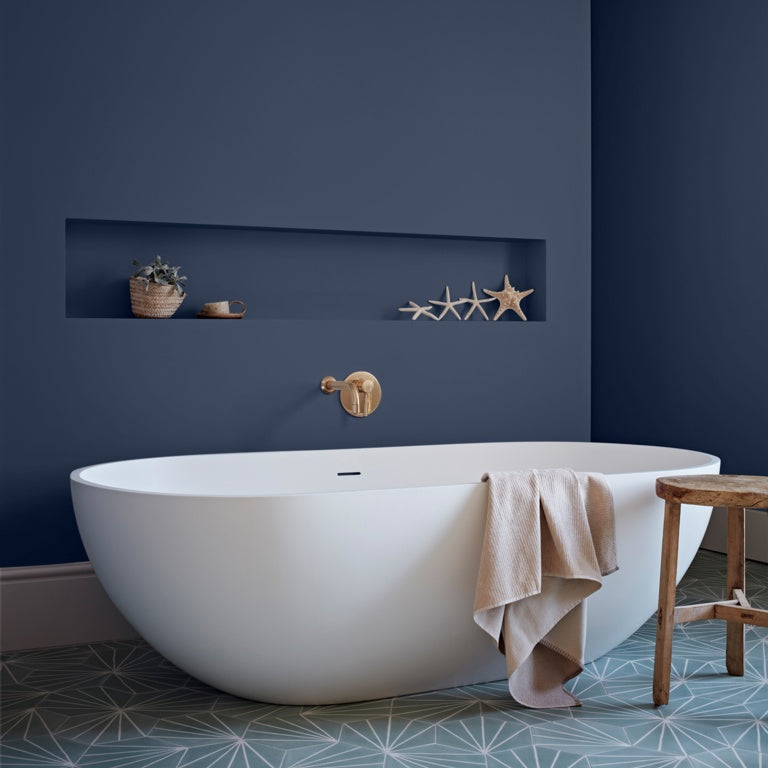 Crown Easyclean Bathroom Mid Sheen 2.5L Midnight Navy
