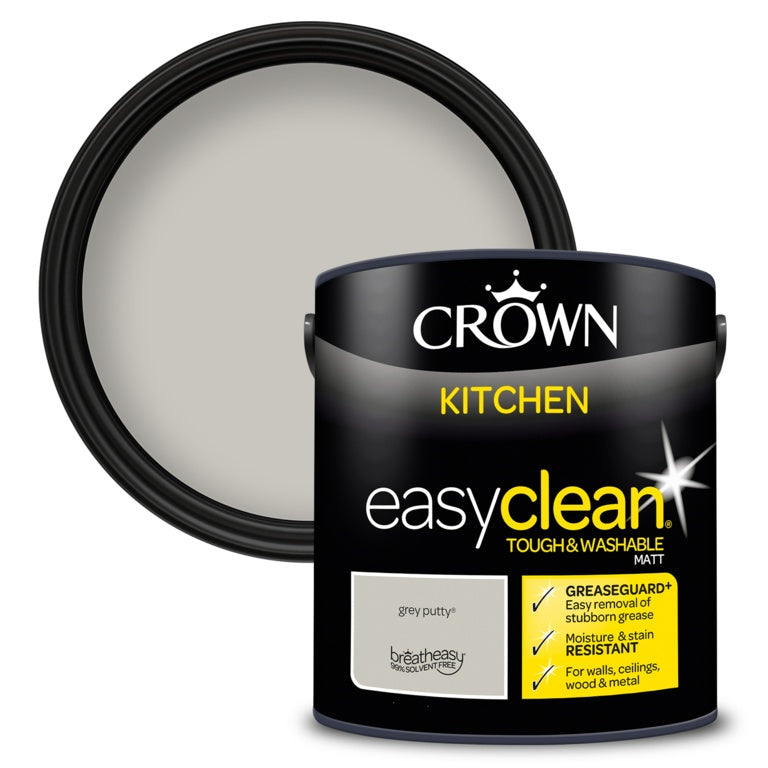 Crown Easyclean Kitchen Matt 2.5L Grey Putty