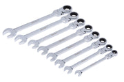 Blue Spot Tools 8 PCE Flexible Metric Ratchet Spanner Set (8-19mm)