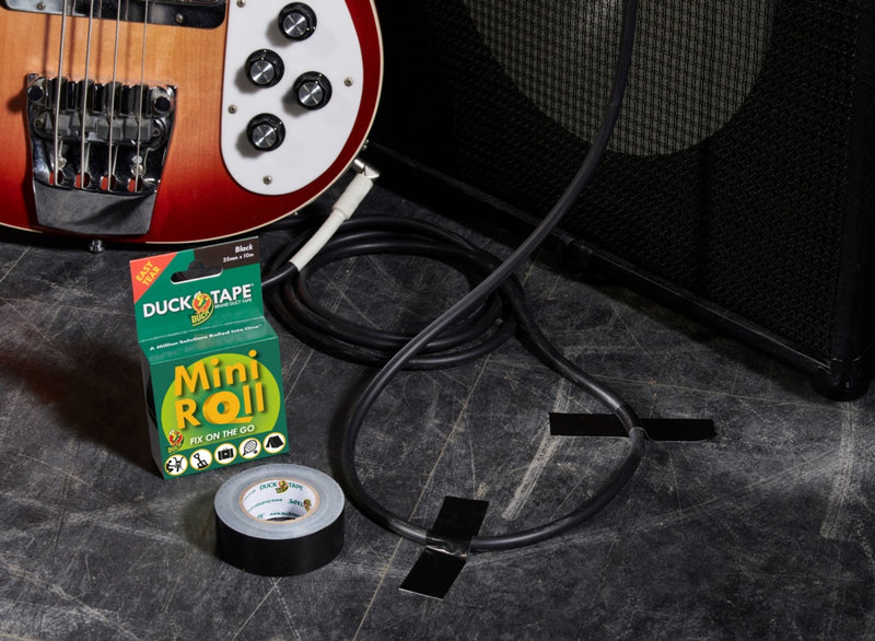 Duck Tape Black Mini Roll 25mm x 10m
