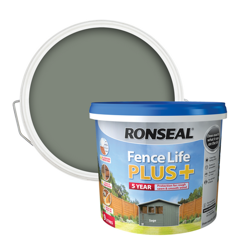 Ronseal Fence Life Plus 9L Sage