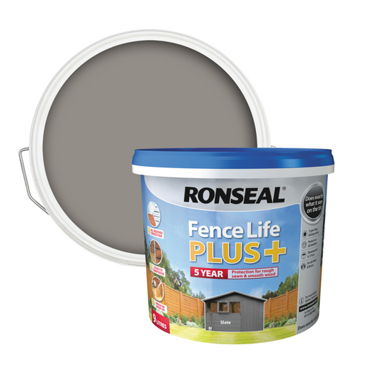 Ronseal Fence Life Plus 9L Slate