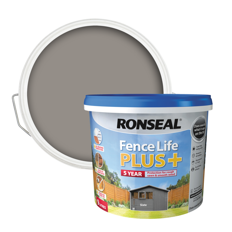 Ronseal Fence Life Plus 9L Slate