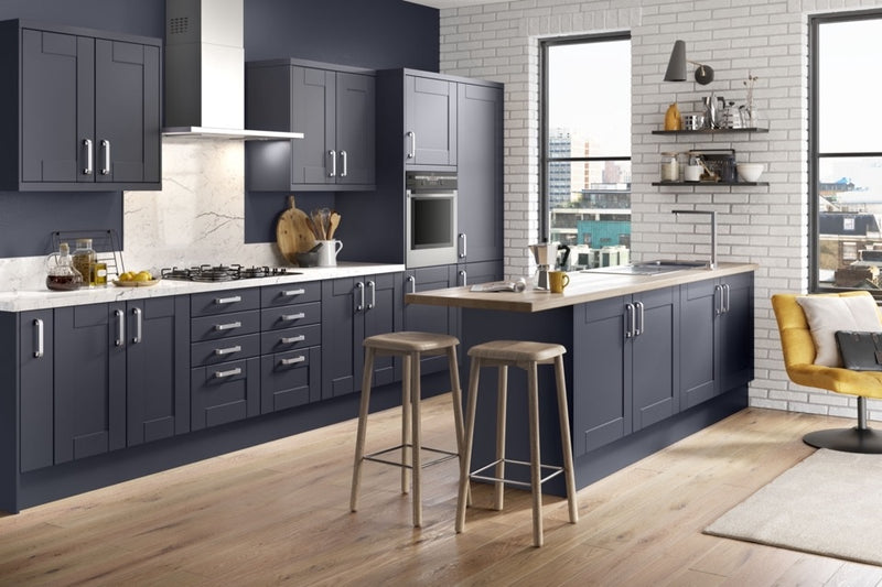 Gower Rapide+ Verona Navy L Shaped Wall Unit 635mm x 635mm