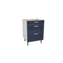 Gower Rapide+ Verona Navy 3 Drawer Base Unit 600mm