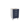 Gower Rapide+ Verona Navy 4 Drawer Base Unit 500mm