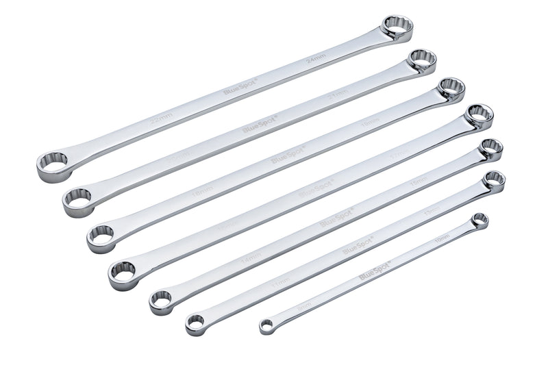 Blue Spot Tools 7 PCE Extra Long Double Ended Ring Aviation Spanners