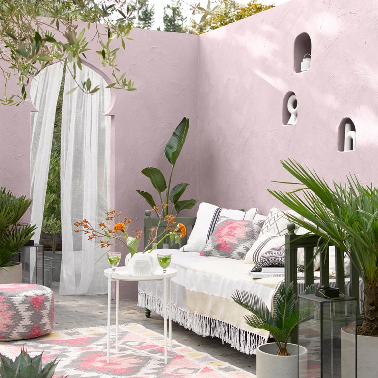 Sandtex Smooth Masonry Paint 5L Somerset Pink
