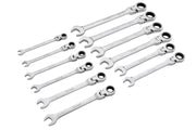 Blue Spot Tools 12 PCE Flexible Metric Ratchet Spanner Set (8-19mm)(With Case)