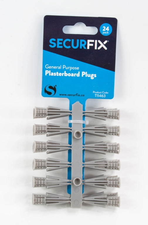 Securfix General Purpose Plasterboard Plugs 24 Pack