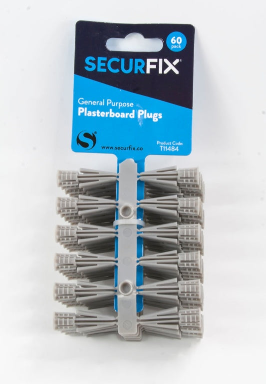Securfix General Purpose Plasterboard Plugs 60 Pack
