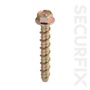 Securfix Concrete Bolt Zinc Plated M8X60mm 10 Pack