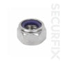 Securfix Nylon Locking Nut Zinc Plated M8 100 Pack