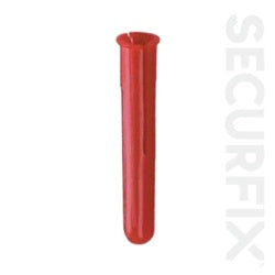 Securfix Standard Wall Plugs Red 1000 Pack