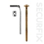 Securfix Furniture Bolt M6X50mm Single