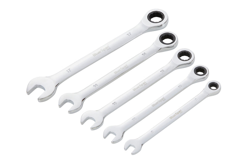 Blue Spot Tools 5 PCE Ratchet Combination Wrench Set