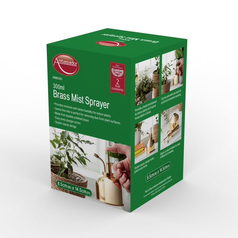 Ambassador Brass Mist Sprayer 8.5cm x 14.5cm