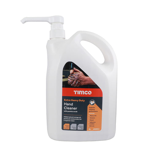 TIMCO Extra Heavy Duty Hand Cleaner Hand Pumice Scrub Orange Pump Bottle — Pump Bottle