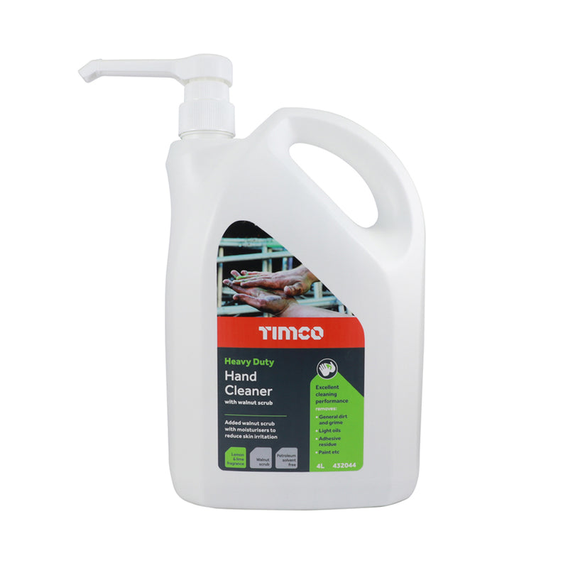 TIMCO Heavy Duty Hand Cleaner Hand Walnut Scrub with Citrus Pump Bottle