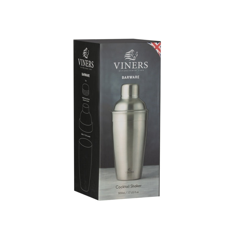 Viners Silver Cocktail Shaker 500ml