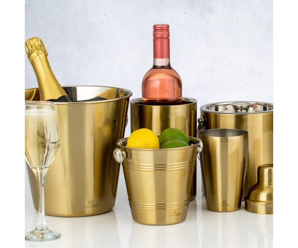 Viners Gold Ice Bucket 1L