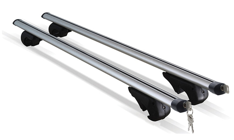 Streetwize Aluminium Locking Bars For Roof Rails 135cm