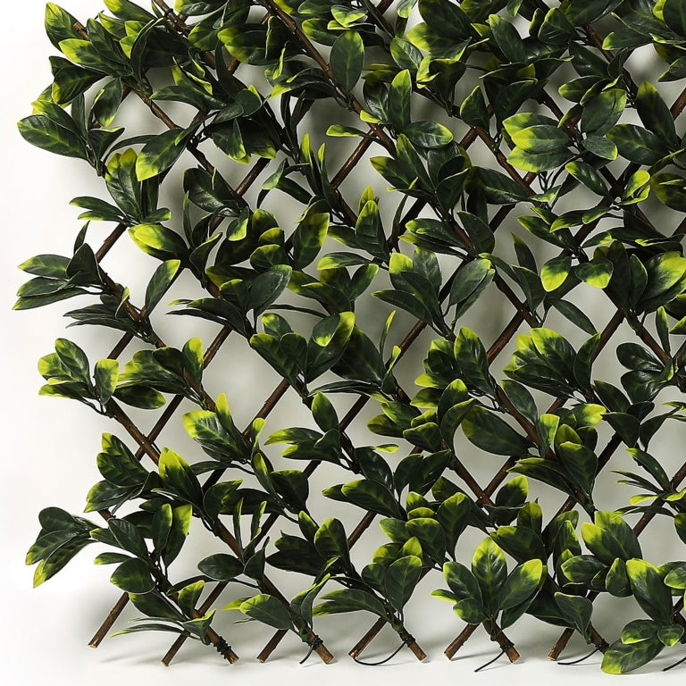 Ambassador Expanding Artificial Trellis Green Leaves 180cm x 60cm