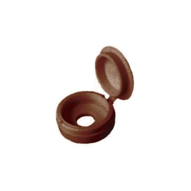 Securit Fold Over Screw Caps Brown - Pack of 12
