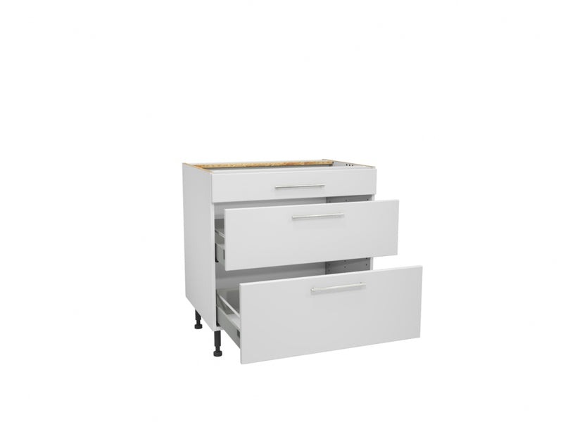 Gower Rapide+ Paris White 3 Drawer Pack 800mm