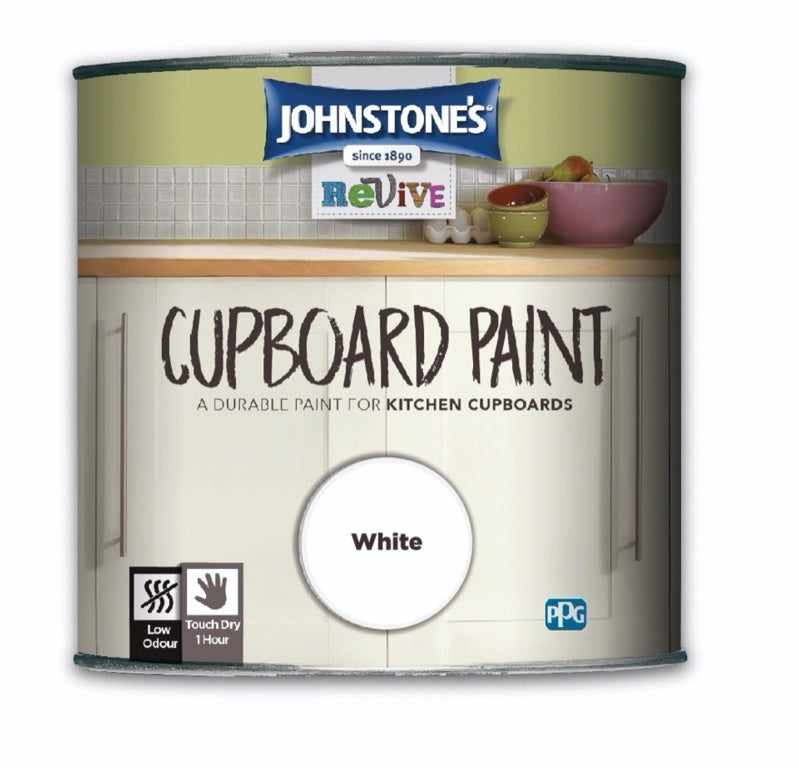 Johnstone's Cupboard Paint 750ml White