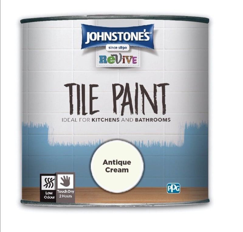 Johnstone's Tile Paint 750ml Antique Cream