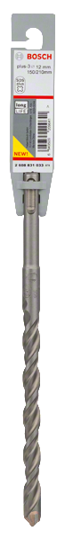 Bosch SDS-Plus-3 Drill Bit 12 x 150 x 210mm